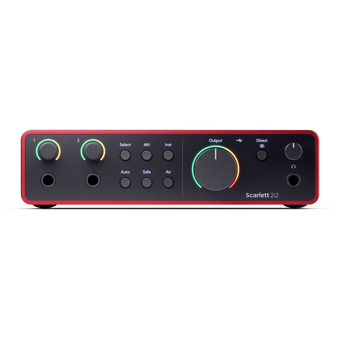 Focusrite - Scarlett 2i2 Studio (4th Gen) USB Audio Interface + Mic + Headphones + FREE Software