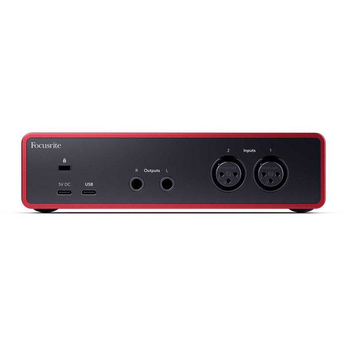 Focusrite - Scarlett 2i2 Studio (4th Gen) USB Audio Interface + Mic + Headphones + FREE Software