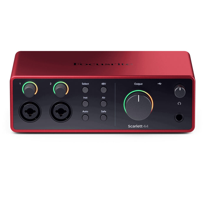Focusrite - Scarlett 4i4 (4th Gen) USB Audio Interface + FREE Software