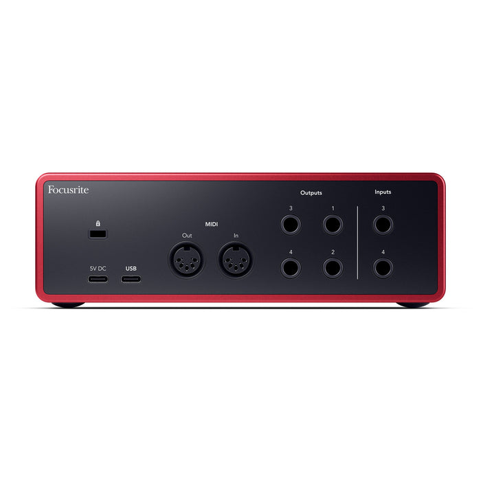 Focusrite - Scarlett 4i4 (4th Gen) USB Audio Interface + FREE Software