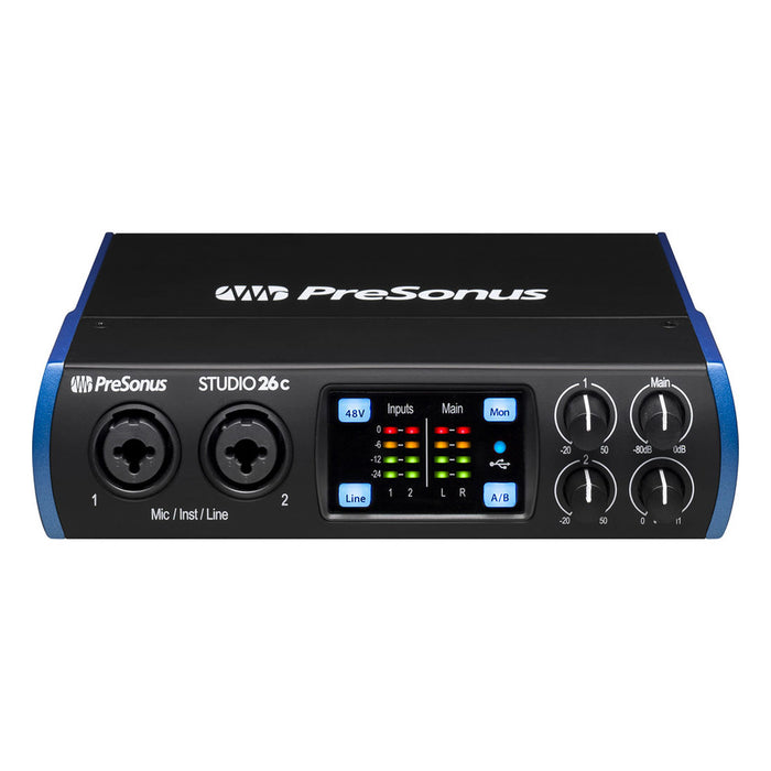 PreSonus - Studio 26c (2x4 USB-C Audio/MIDI Interface + Studio One Artist)