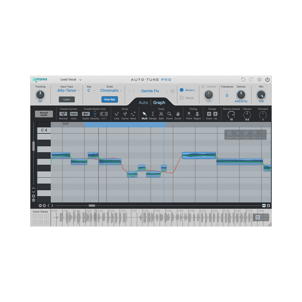 Auto-Tune Live by Antares Audio Technologies - Pitch Correction /  Auto-tuning Plugin VST3 Audio Unit AAX