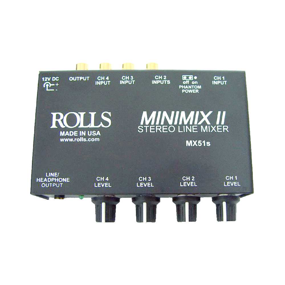 Rolls - MX51s Mini Mix II (4-Channel Mixer)