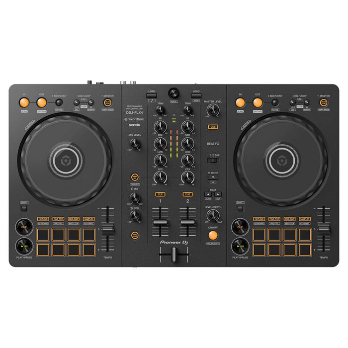 Pioneer DJ - DDJ-FLX4 (2-Ch rekordbox DJ and Serato Controller)