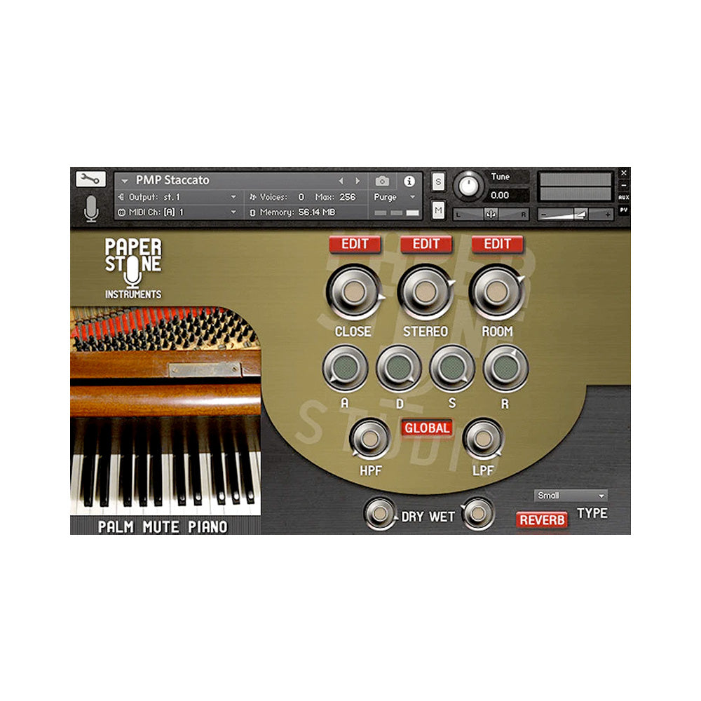 Paper Stone Instruments Palm Mute Piano — Sound Sandbox